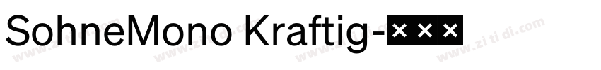 SohneMono Kraftig字体转换 SohneMono Kraftig字体转换